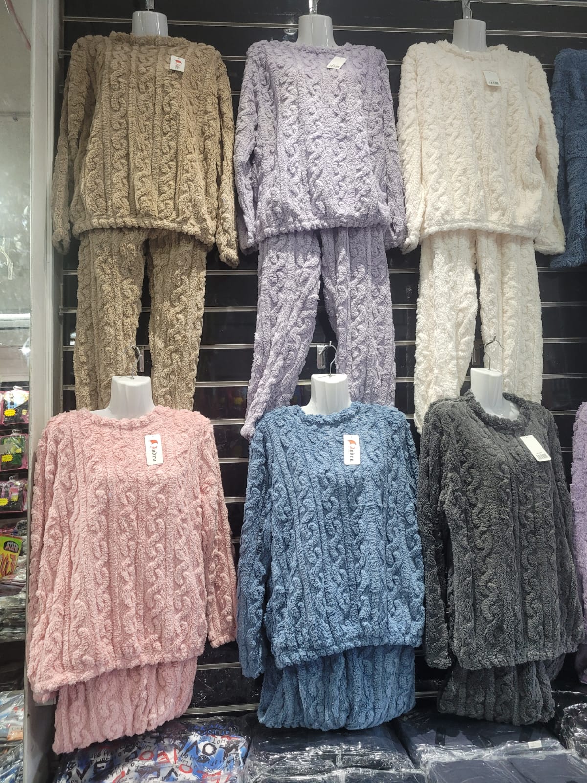 Abrigo Pijama Polar Trenza