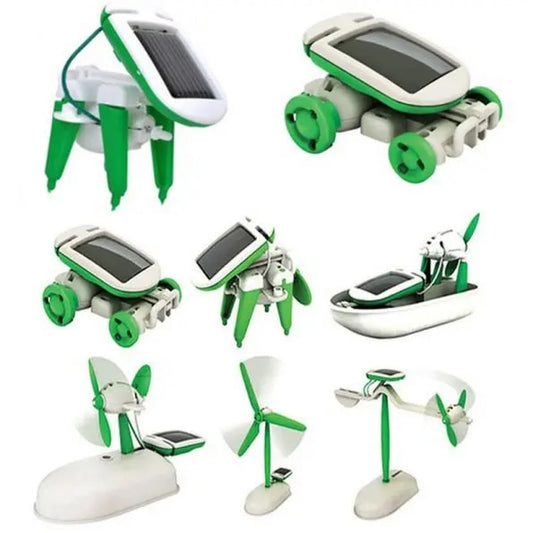 Robot solar juguete educativo kit 6 en 1