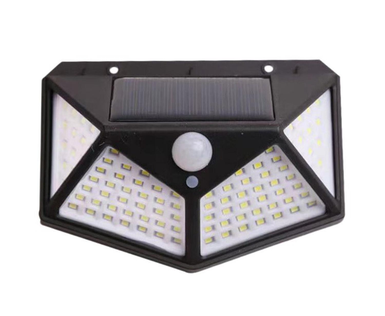 Aplique triangular 100 led solar contra - Chile Po !