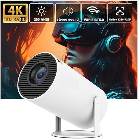 Mini proyector led multimedia 4K portátil