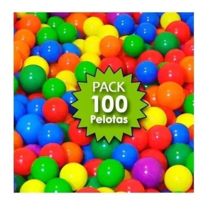 Pack 100 pelotas plásticas para piscina - Chile Po !